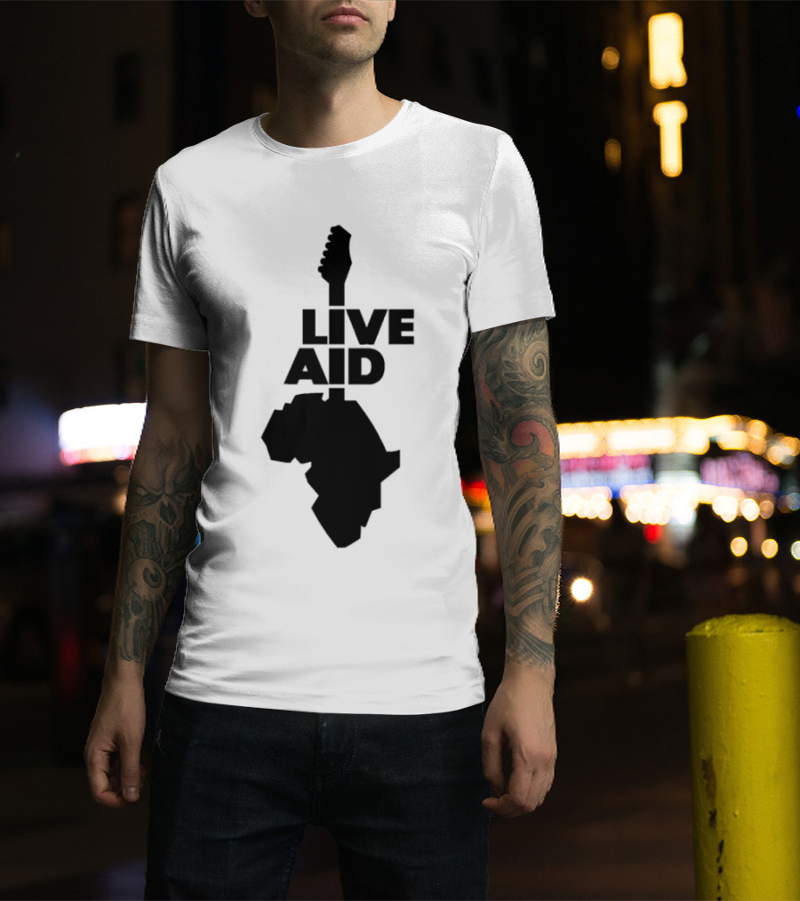 Live Aid Guitar Africa T-Shirt