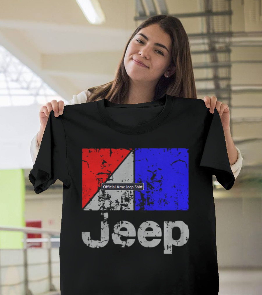 AMC Jeep Red Blue T-Shirt