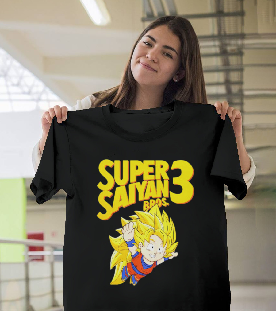 Super Saiyan 3 Bros Vintage Gaming Fusion T-Shirt