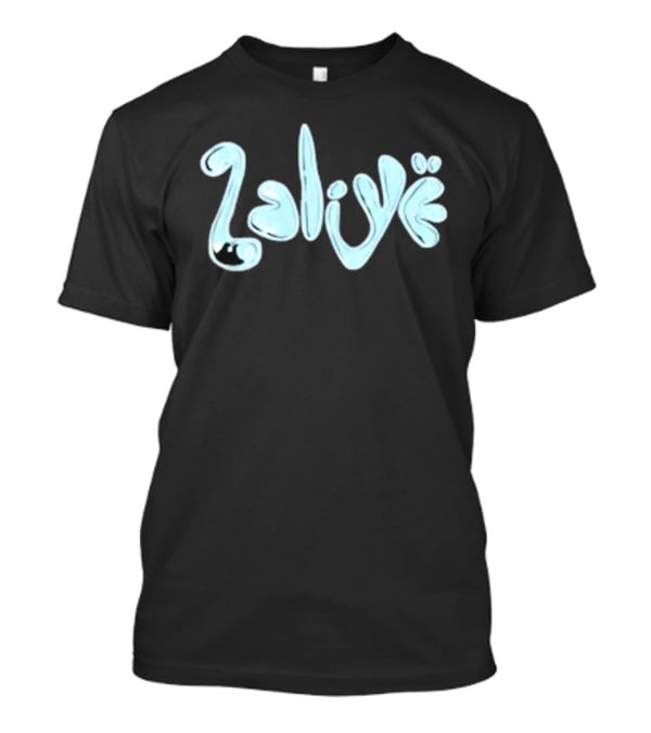 Twizzy Rich 2 Alive Water-Inspired Text T-Shirt