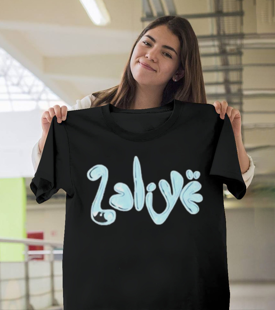 Twizzy Rich 2 Alive Water-Inspired Text T-Shirt