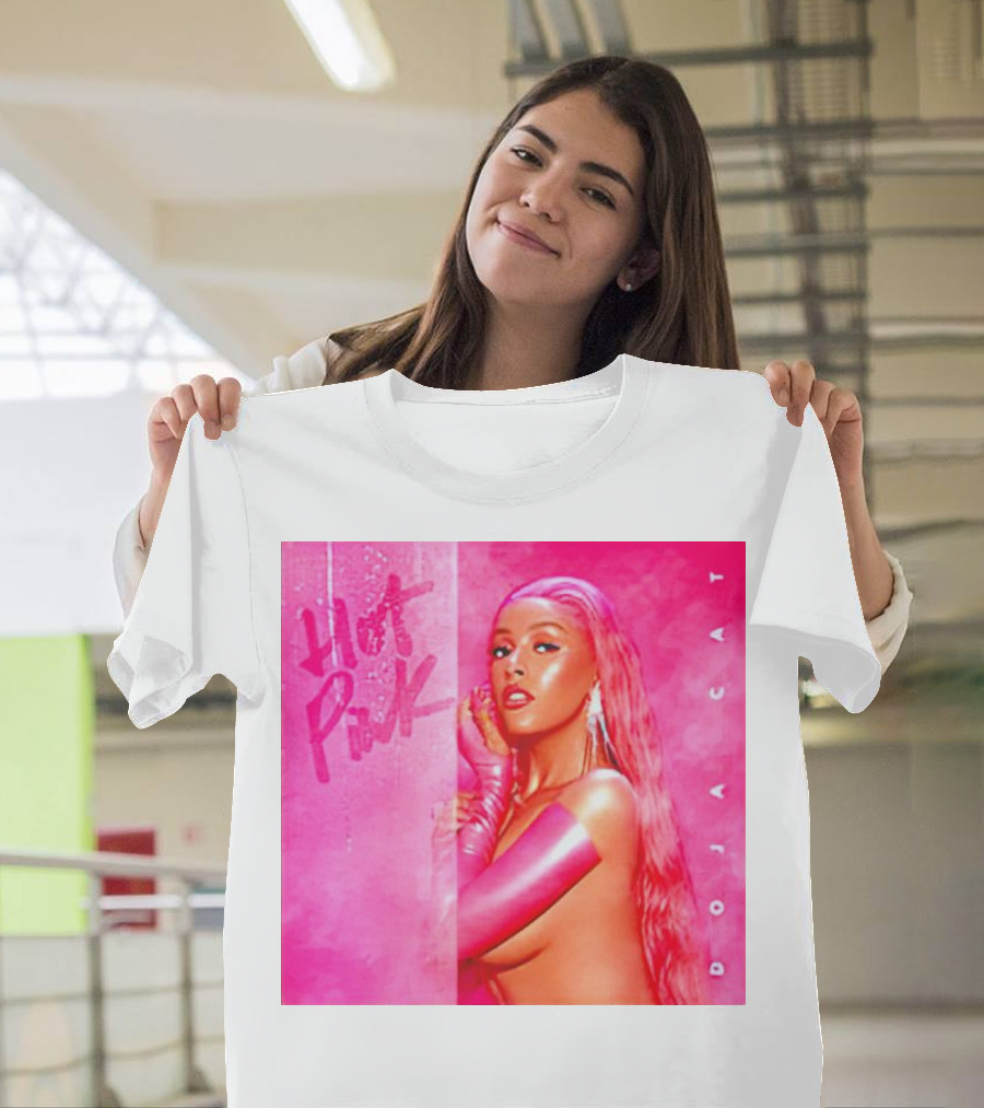 Doja Cat Hot Pink Album Cover Art Men’s T-Shirt