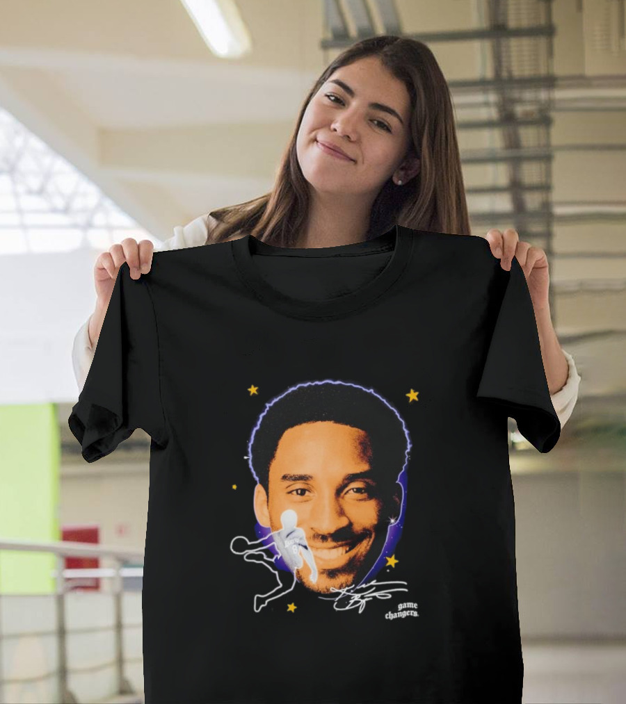 Kobe Bryant Game Changers Starry Big Face T-Shirt