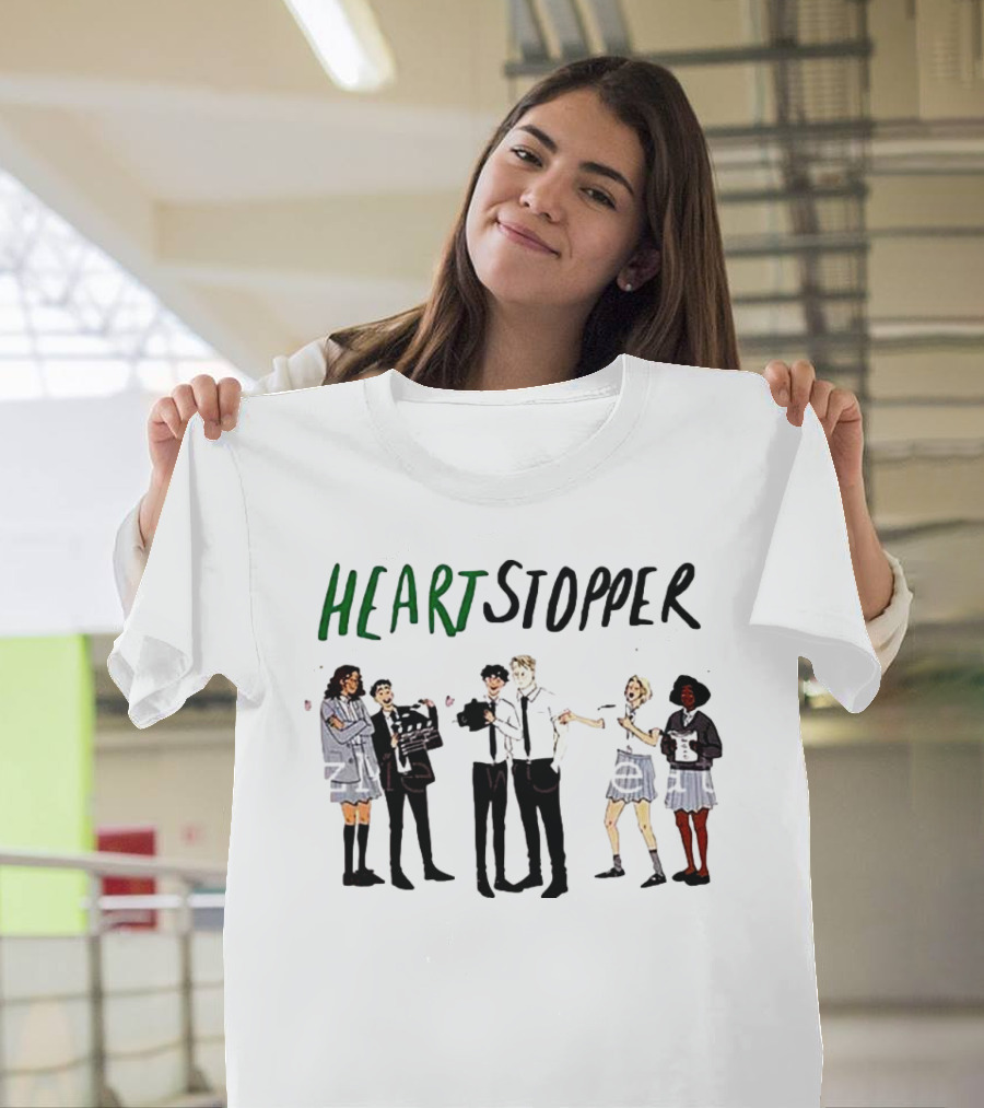 Heartstopper Rainbow Characters Fanart Couple Group T-Shirt