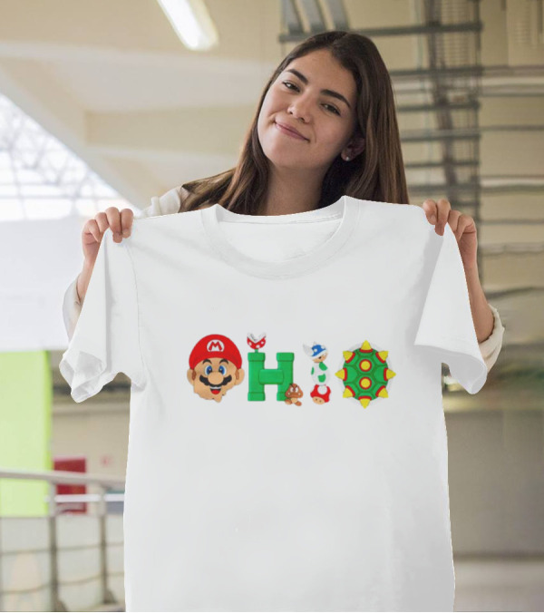 Super Mario Ohio Pipe Goomba Koopa Paratroopa Piranha Plant Shell T-Shirt