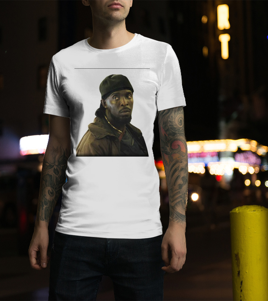 Omar Devone Little The Wire Character Photo T-Shirt