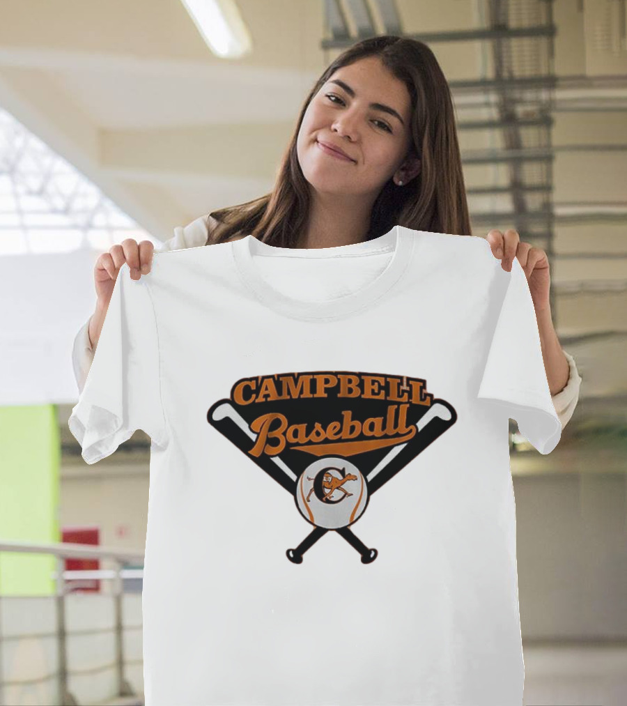 Campbell Baseball Campbell University Baseball Bats T-Shirt