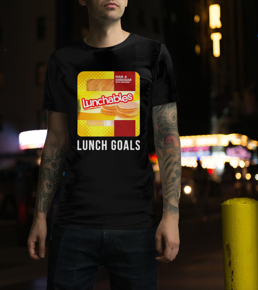 Ham And Cheddar With Crackers Lunchables Lunch Combinations Lunch Goals T-Shirt