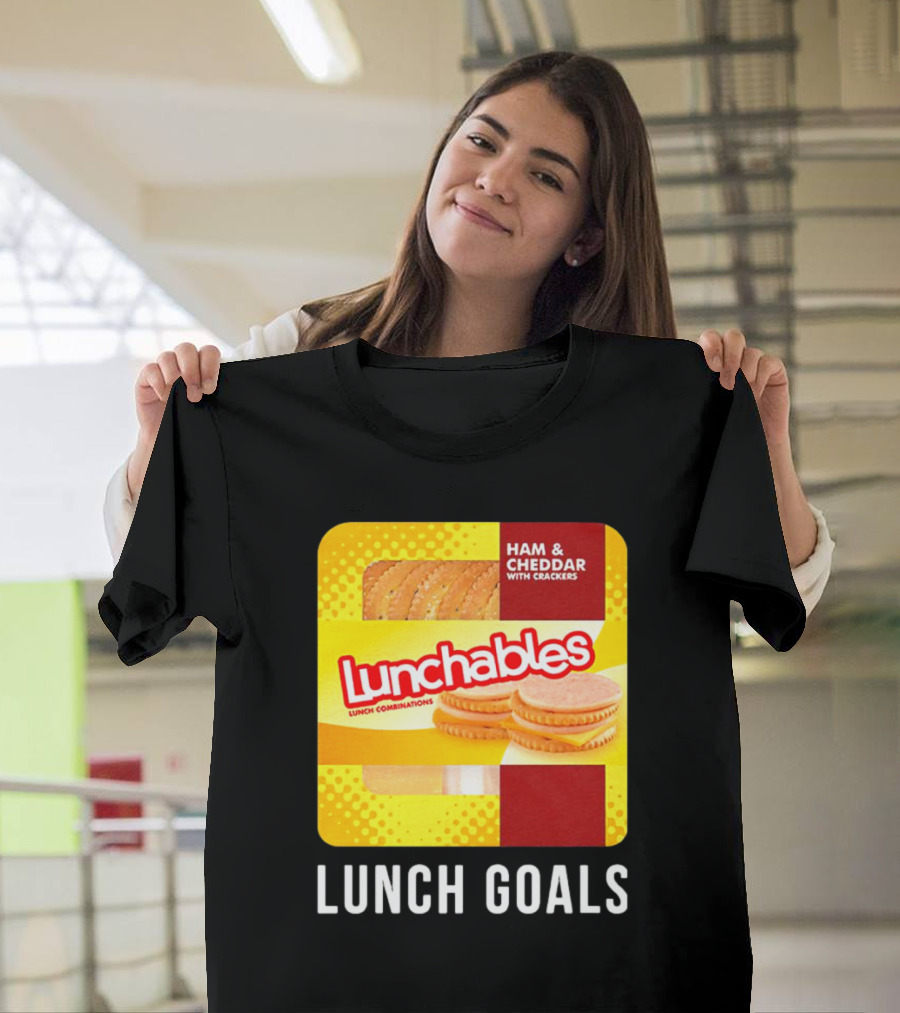 Ham And Cheddar With Crackers Lunchables Lunch Combinations Lunch Goals T-Shirt