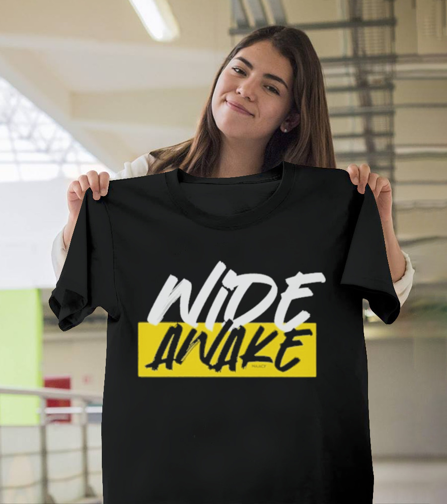 Wide Awake NAACP Yellow Block Text T-Shirt