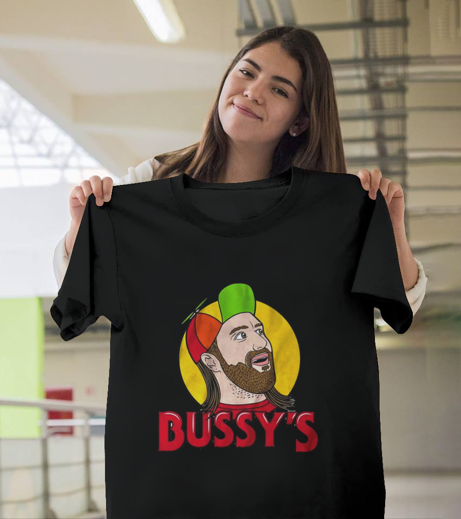 Bussy’s Multicolor Cap Cartoon Character T-Shirt