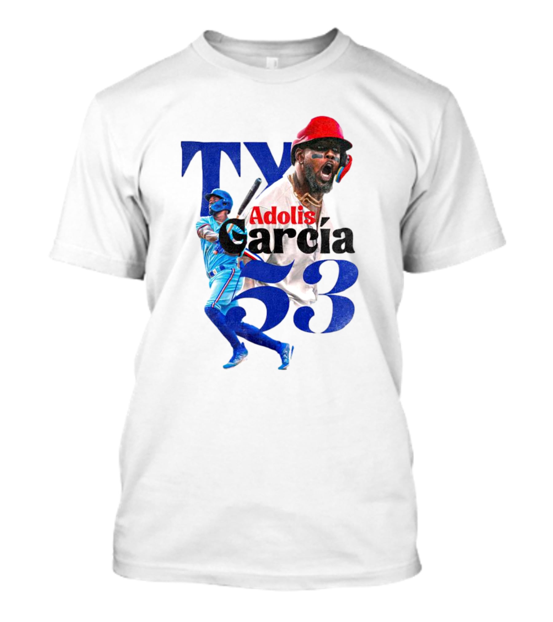 Adolis Garcia Texas Rangers 53 El Bombi Baseball Player T-Shirt