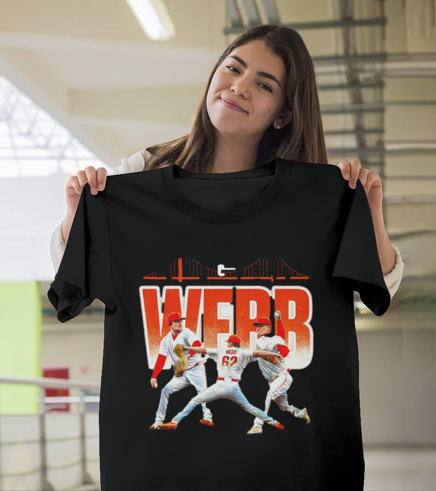 Logan Webb Baseball Action Trio 62 T-Shirt