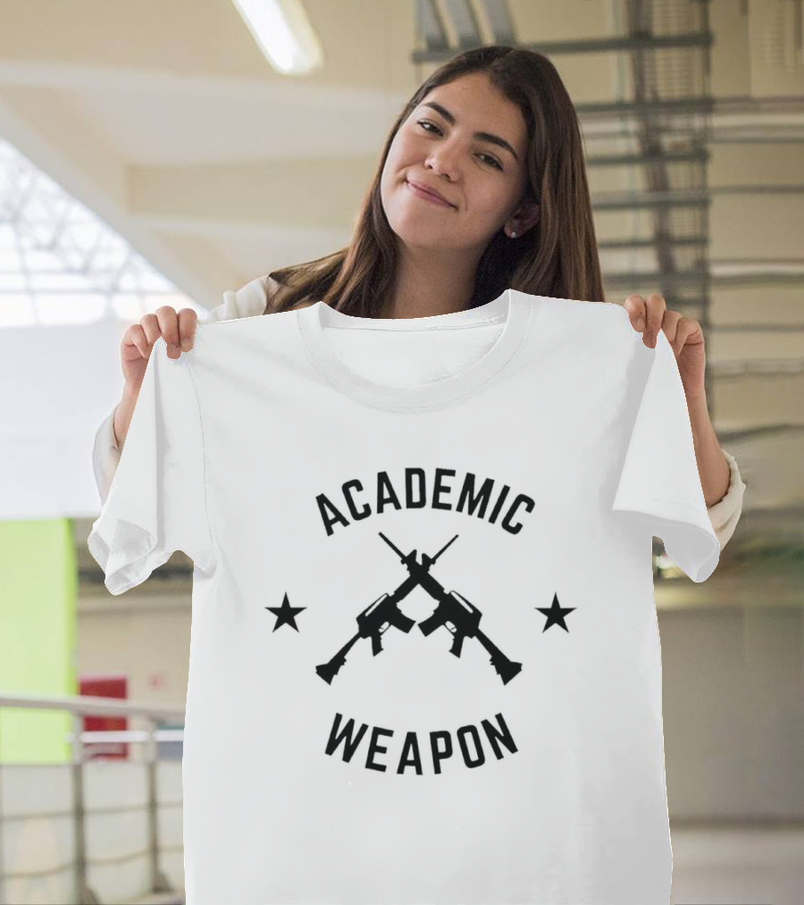 Academic Weapon Guns And Stars T-Shirt