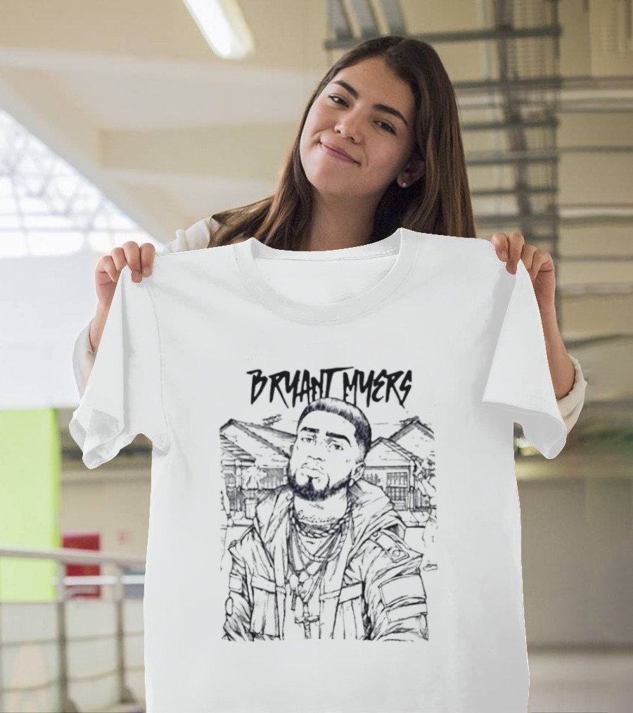 Bryant Myers Illustrated Urban Street Style Background T-Shirt