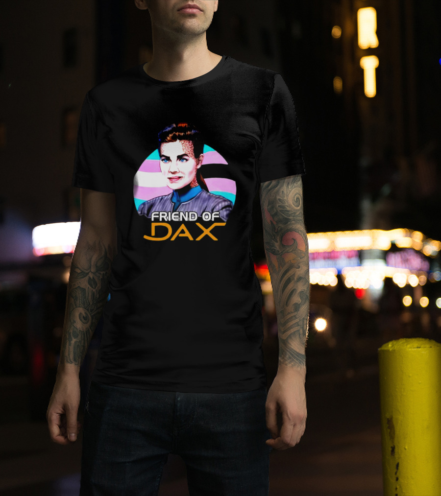 Friend Of Dax Star Trek Trans Pride Background T-Shirt