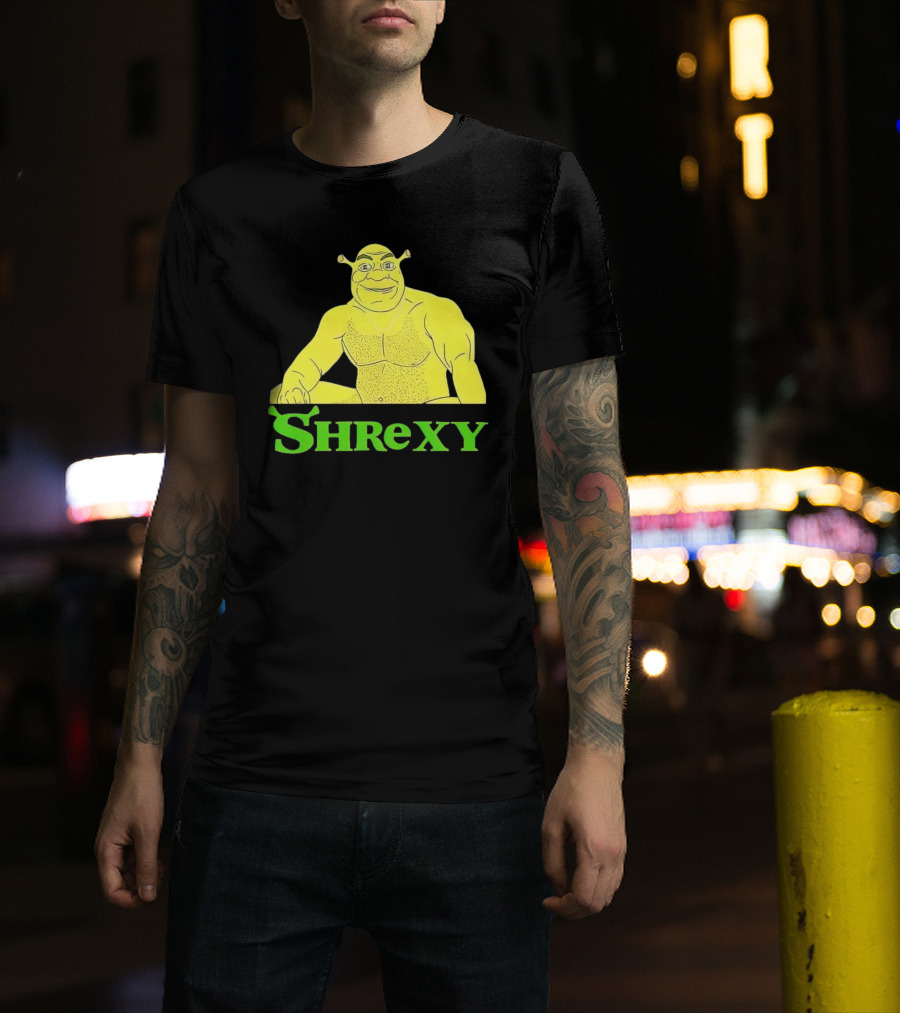 Shrek Shrexy Funny Ogre Meme T-Shirt