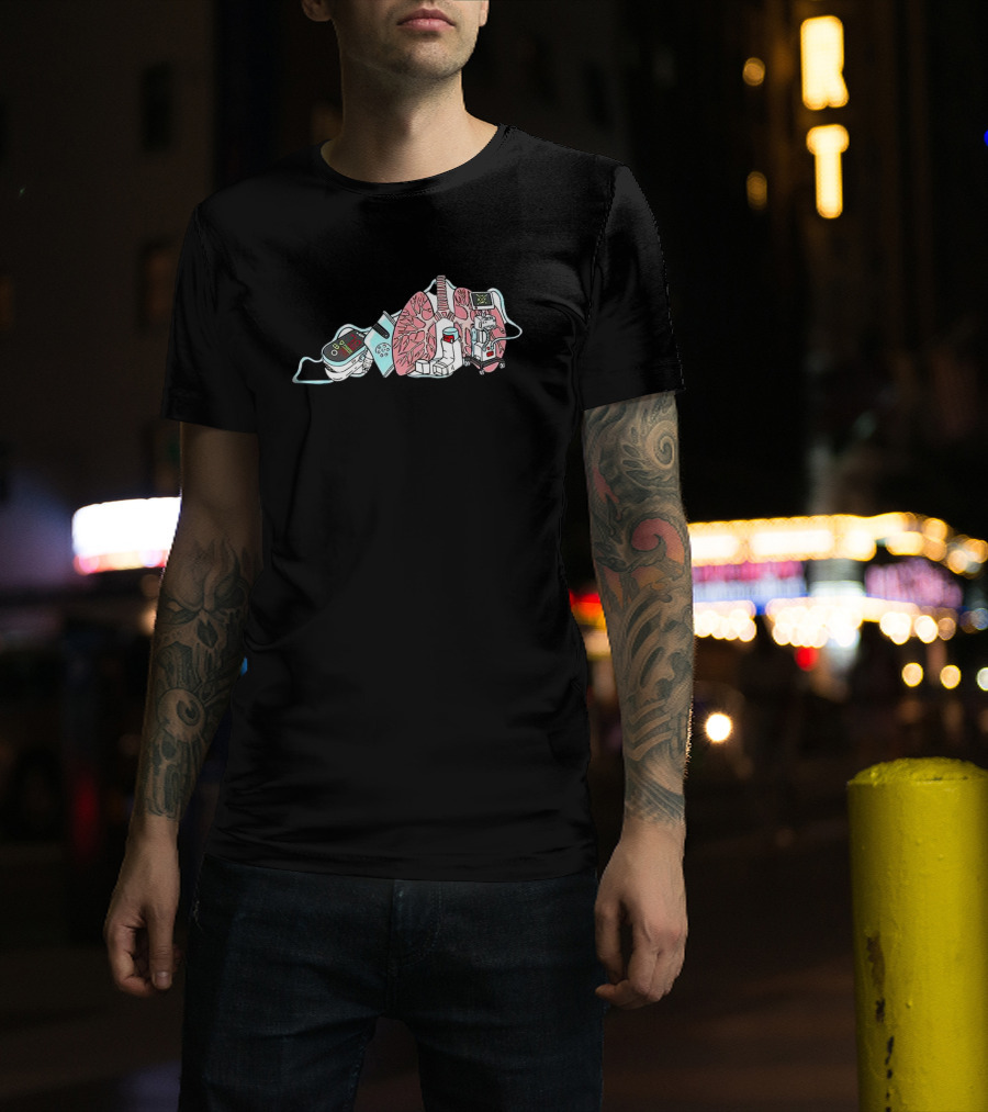 The Kentucky Respiratory Anatomy Machine Elements T-Shirt