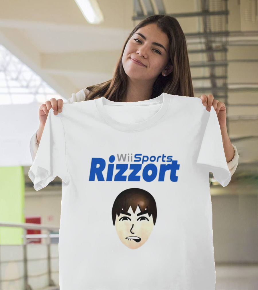 Wii Sports Rizzort Mii Character Face T-Shirt