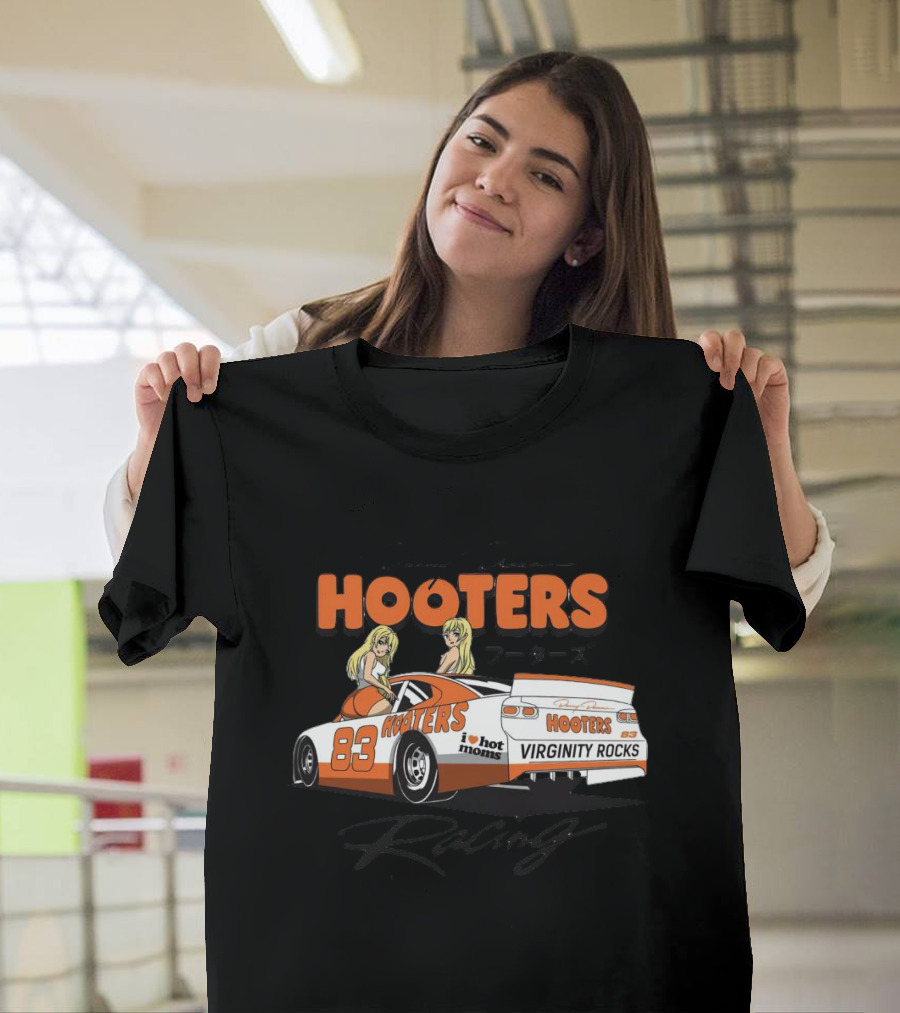 Danny Duncan Hooters 83 Racing I Heart Hot Moms Virginity Rocks T-Shirt