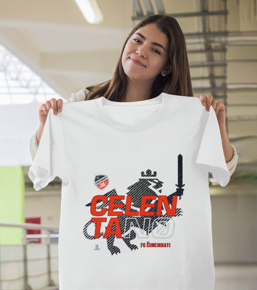 Celentano FC Cincinnati Lion Shield T-Shirt
