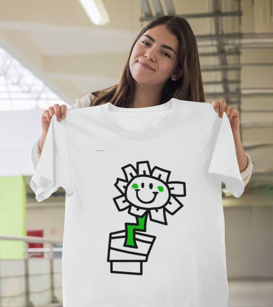Green Day Kerplunk Smiling Flower with Black and Green T-Shirt