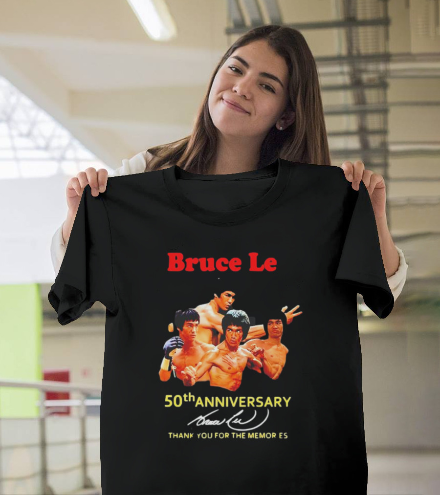 Bruce Lee 50th Anniversary Thank You for the Memories Signature T-Shirt