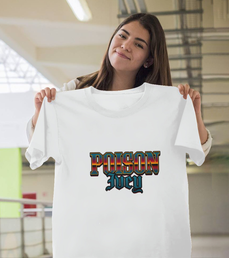 POISON Ivey Vintage Bold Typography T-Shirt