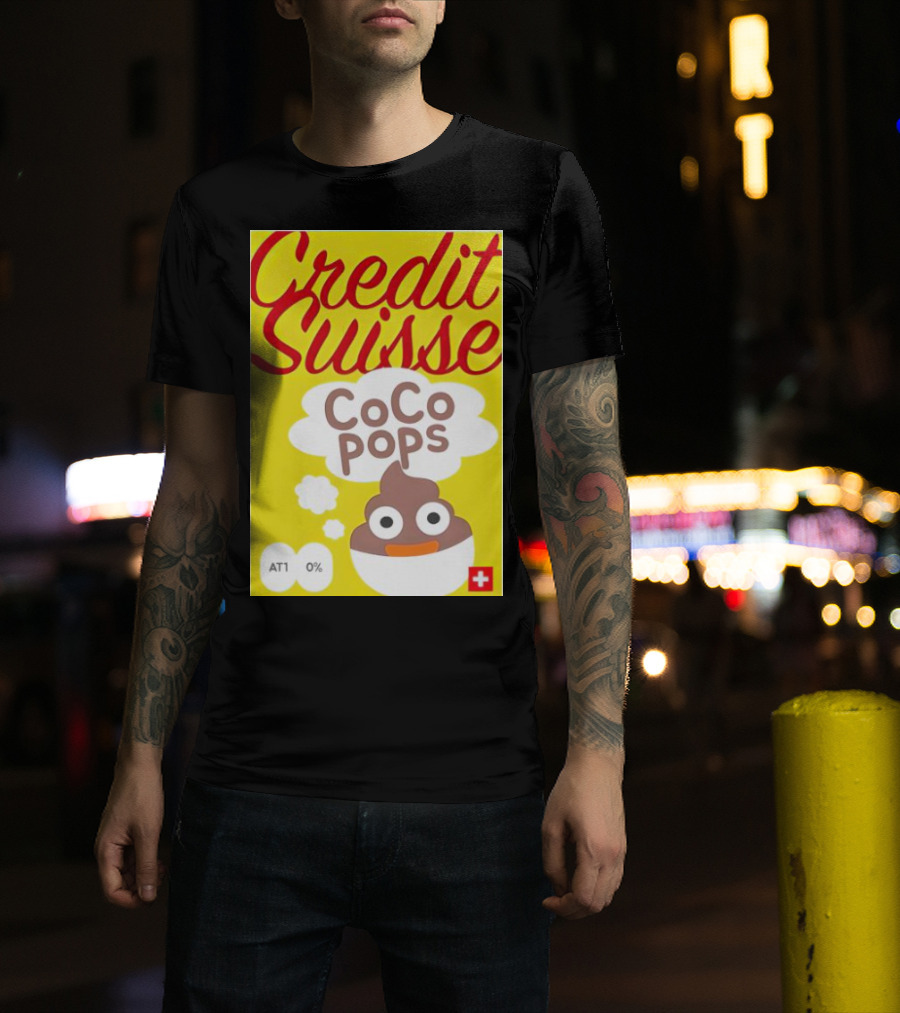 Credit Suisse CoCo Pops Parody Box AT1 0% T-Shirt