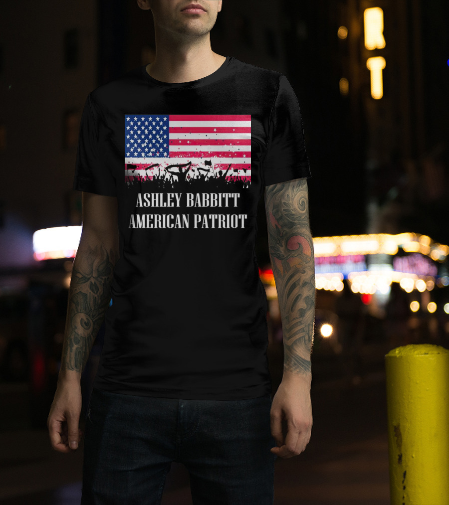 Ashley Babbitt American Patriot USA Flag Protesters T-Shirt