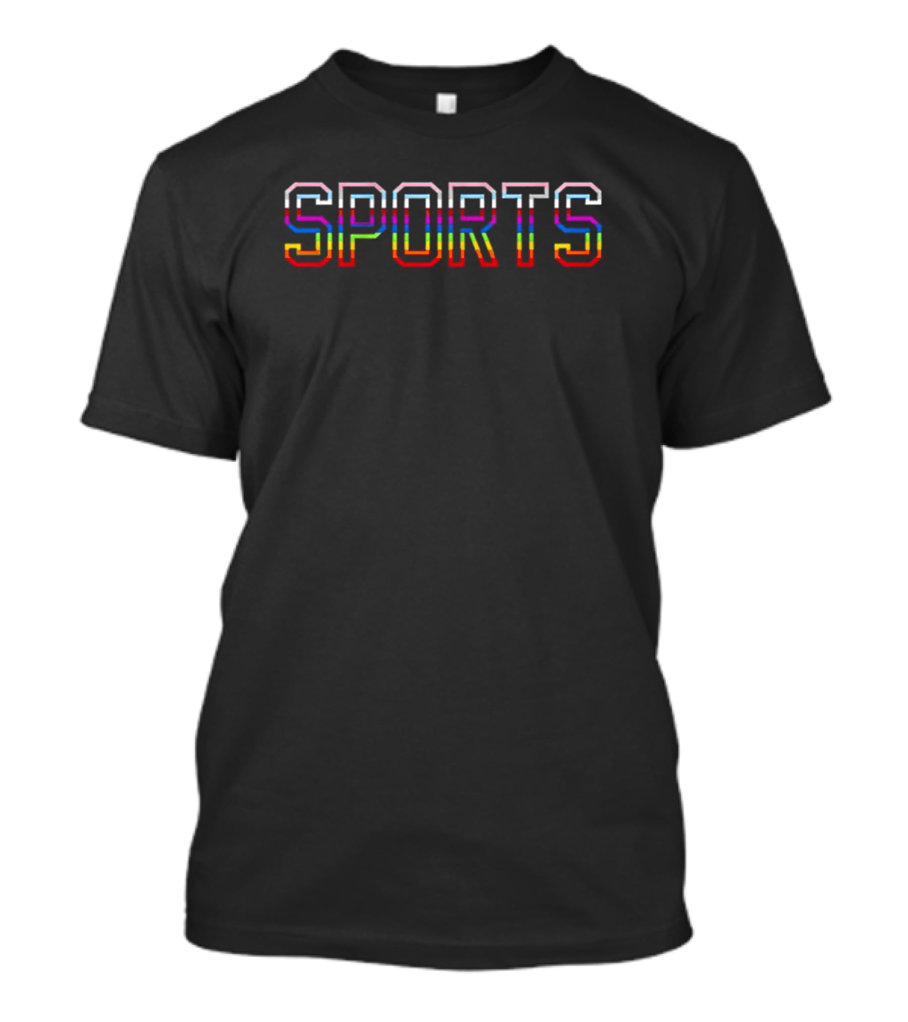 SPORTS Pride Rainbow Lettering T-Shirt
