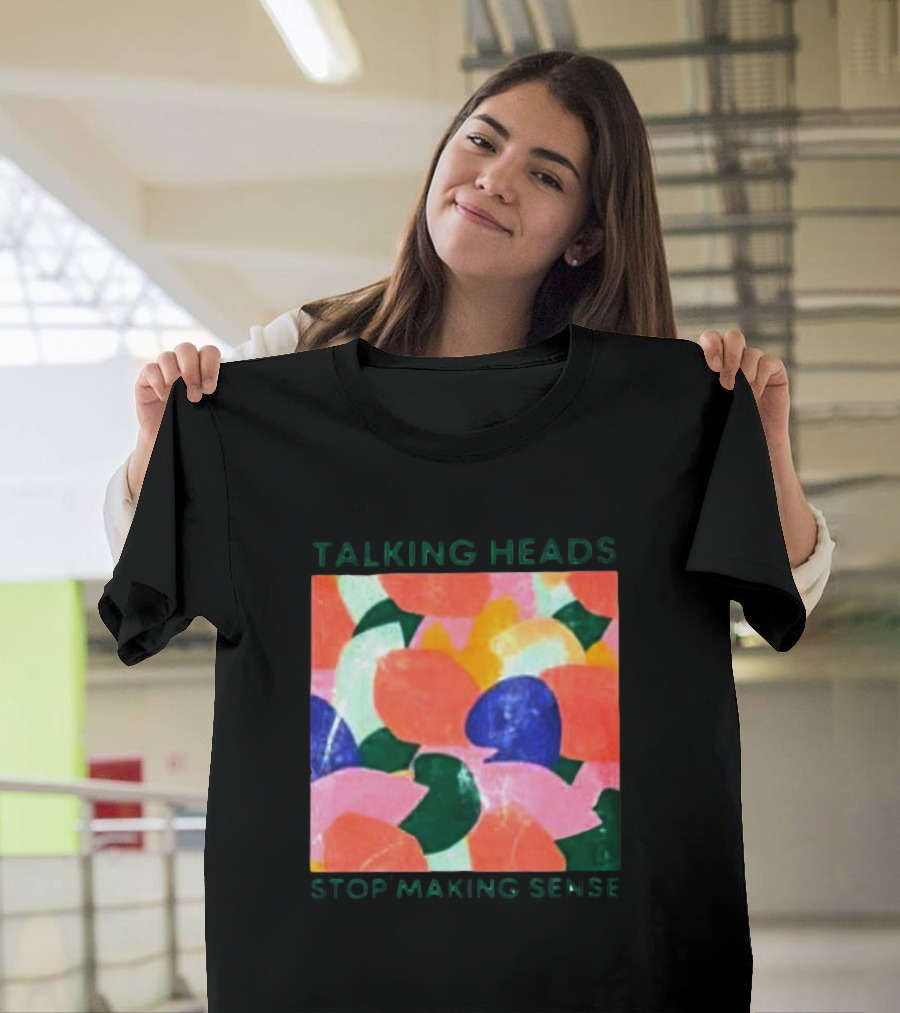 Talking Heads Stop Making Sense Multicolor Abstract T-Shirt