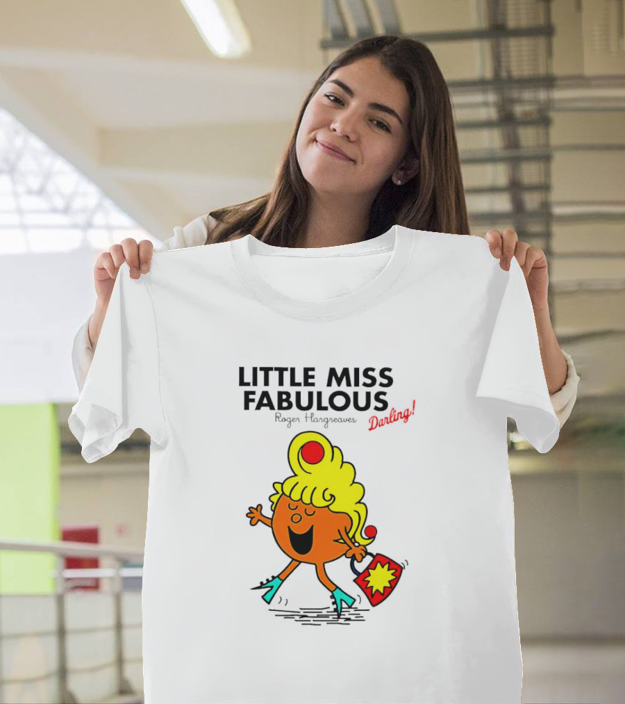 Little Miss Fabulous Roger Hargreaves Darling Vibrant Character Pose T-Shirt