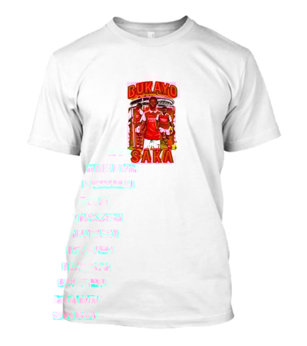Bukayo Saka Arsenal Fire Stadium Soccer Graphics T-Shirt