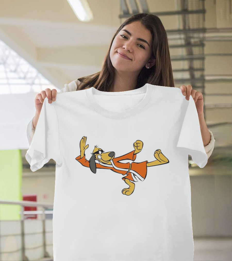 Hong Kong Phooey Cartoon Martial Arts Flying Kick T-Shirt