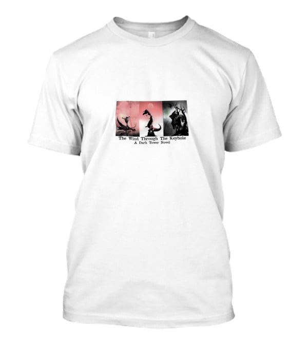 The Wind Through The Keyhole A Dark Tower Novel Dragon Silhouette Art On Red T-Shirt