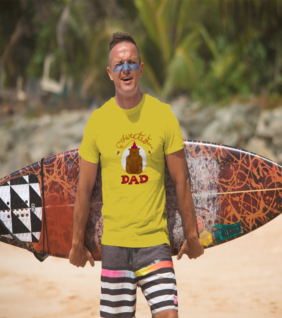 Sweetest Dad Bear Fathers Day T-Shirt