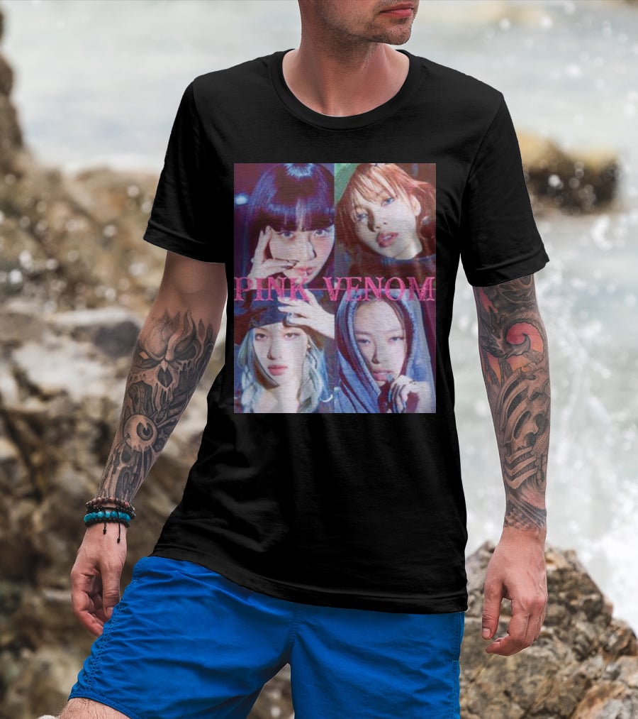BLACKPINK Born Pink Pink Venom Album Cover T-Shirt