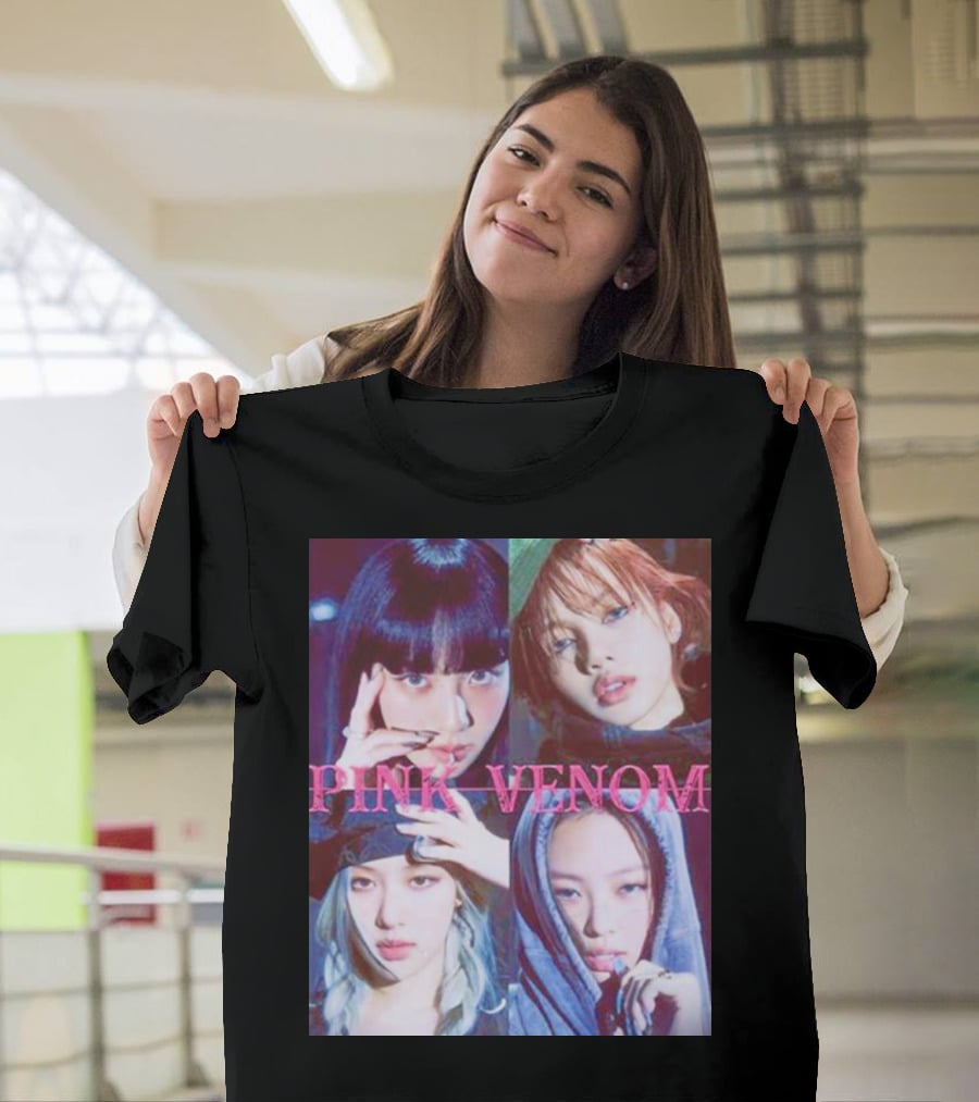 BLACKPINK Born Pink Pink Venom Album Cover T-Shirt