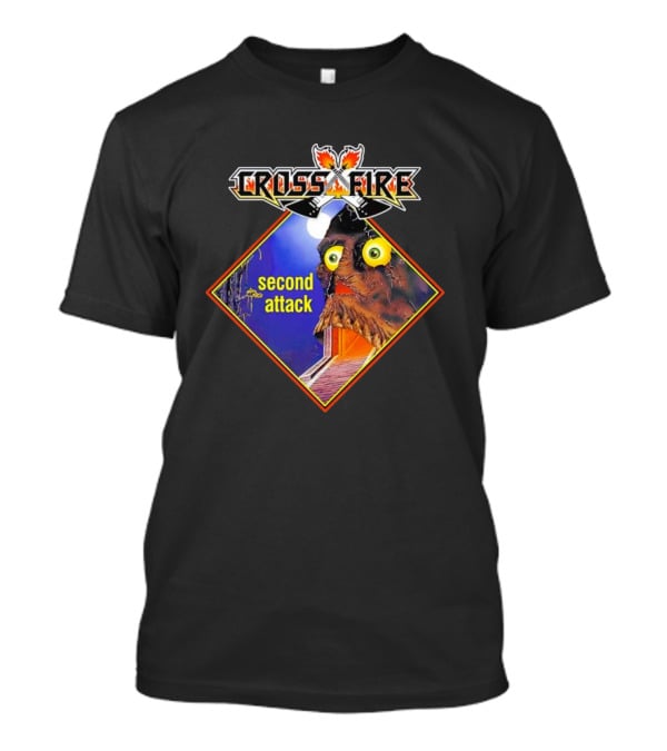 Crossfire Second Attack Monster Face With Yellow Eyes T-Shirt