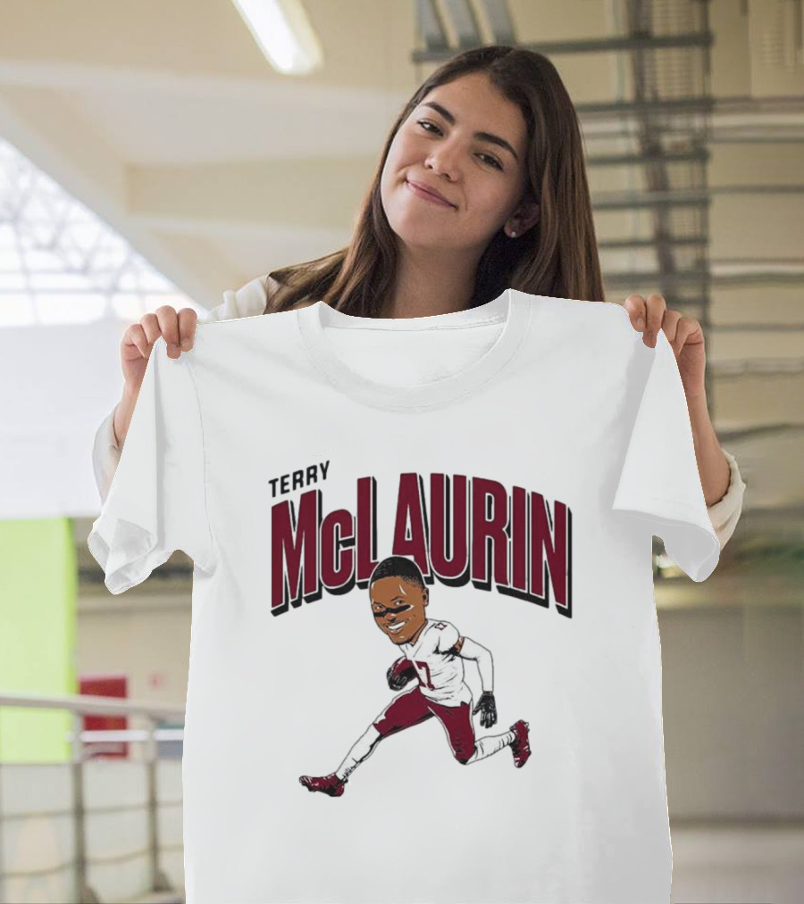 Terry McLaurin 17 Football Player Caricature T-Shirt