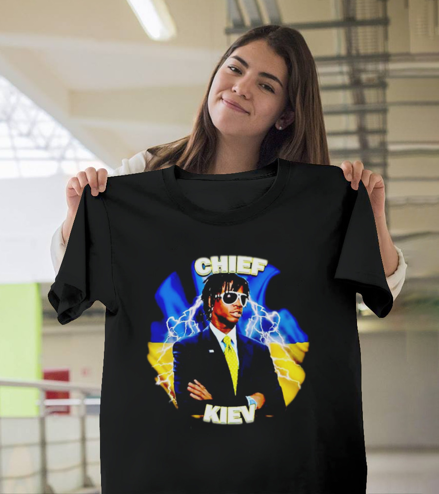 Chief Kiev Lightning Suit And Sunglasses T-Shirt