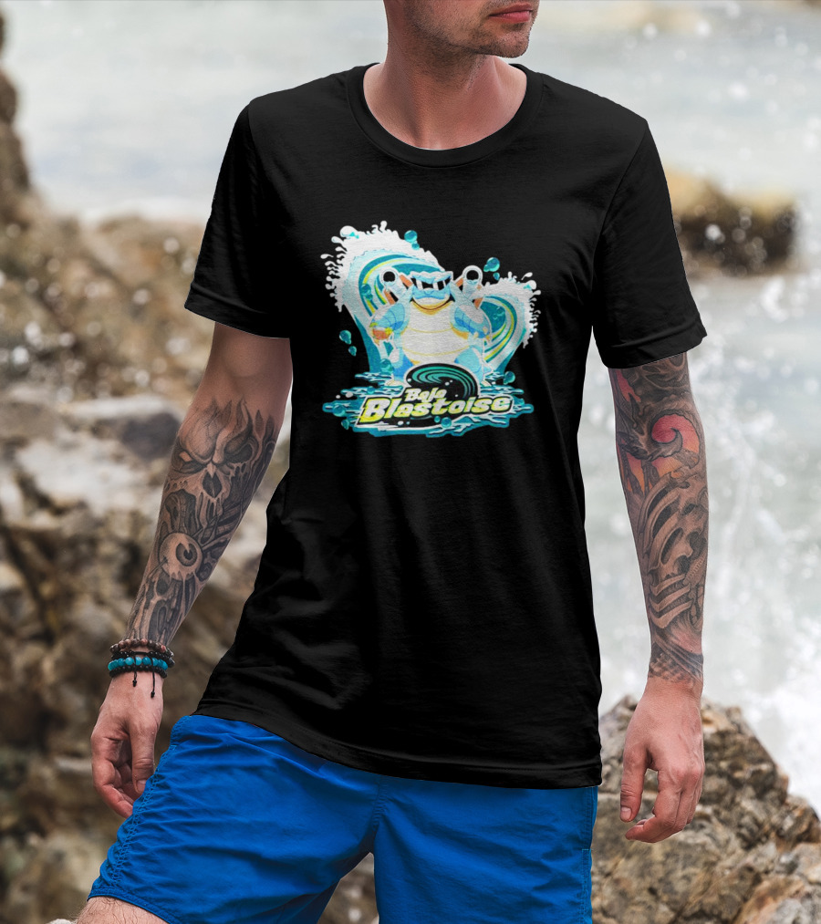 Baja Blastoise Splashing Surf Adventure T-Shirt