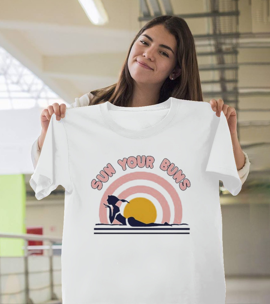 Sun Your Buns Retro Florida Beach Vibes T-Shirt