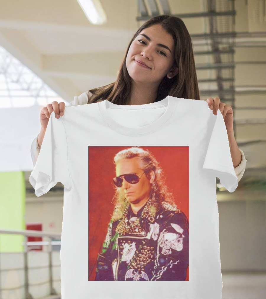 Jim Steinman Der Tanz Der Vampire Gothic Leather Jacket and Sunglasses T-Shirt