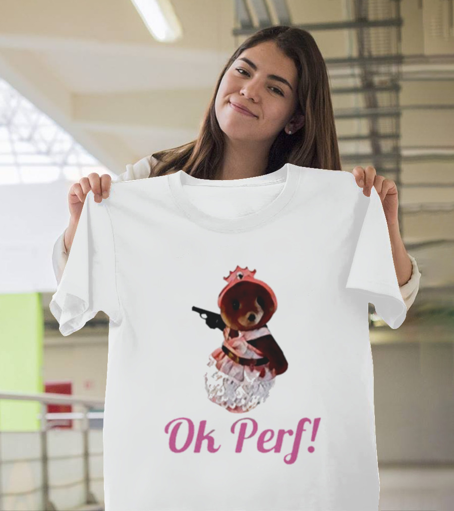 Sylvanian Drama Ok Perf Gun-Wielding Bear in Dress T-Shirt