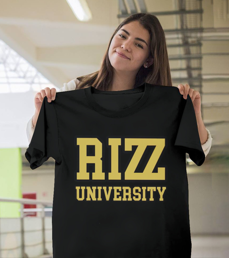 Rizz University Classic Collegiate Font T-Shirt