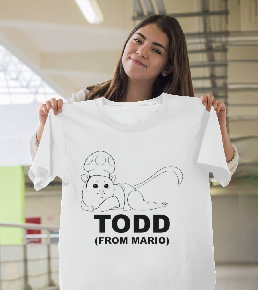 Todd from Mario Mouse with Mushroom Hat T-Shirt