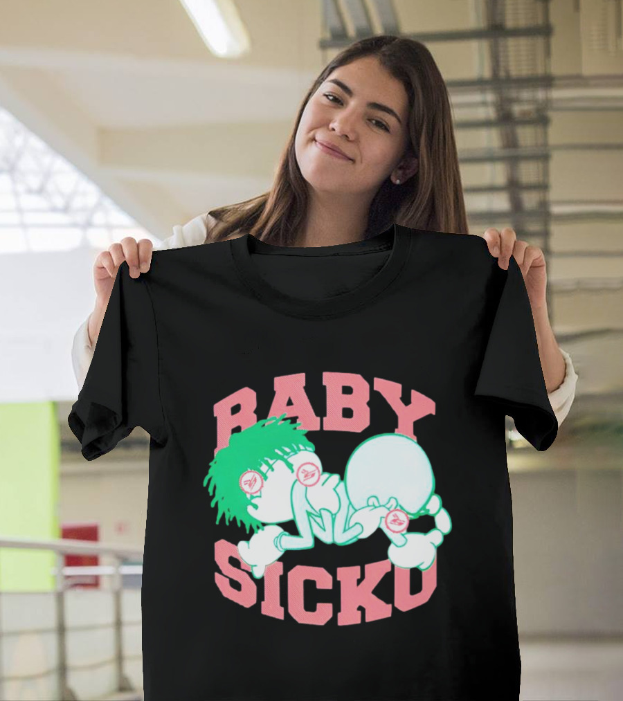 Baby Sicko Retro Cartoon Style Neon Elements T-Shirt