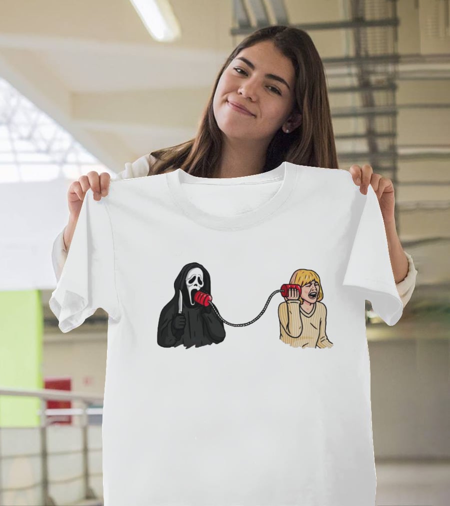 Ghostface Call Me Phone Conversation T-Shirt